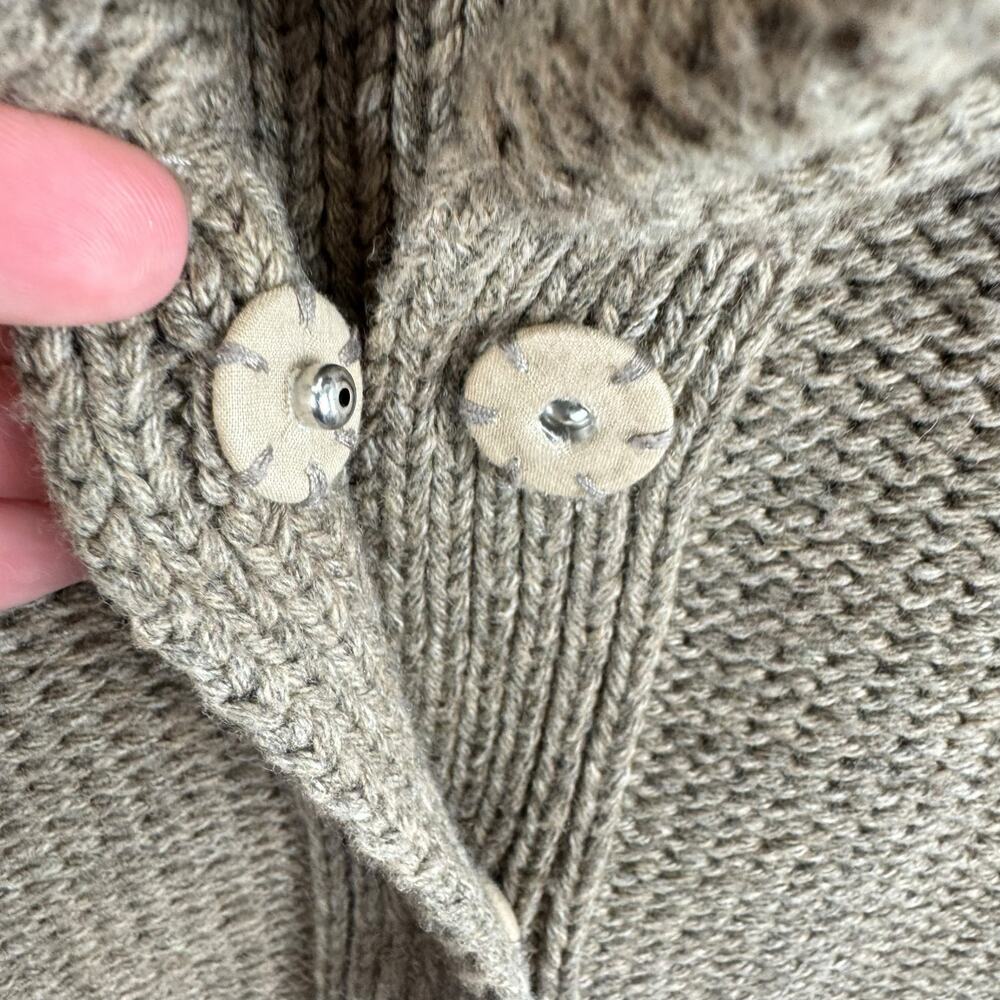 Poetry Taupe Shawl Collar Cardigan - Picture 3 of 9